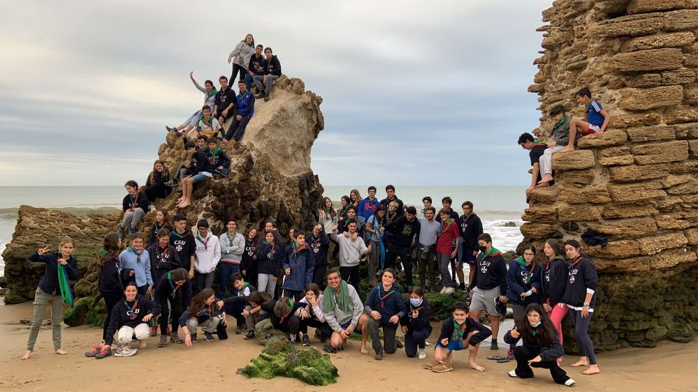 1 20220226 103835 &bull; El grupo Scouts del Mar del Colegio CEU San Pablo Sevilla realiza una acampada en Mazagón