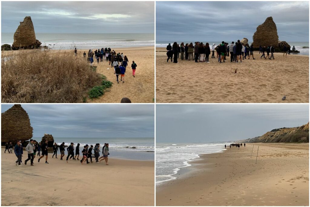 1 PhotoCollage 20220228 100609048 &bull; El grupo Scouts del Mar del Colegio CEU San Pablo Sevilla realiza una acampada en Mazagón