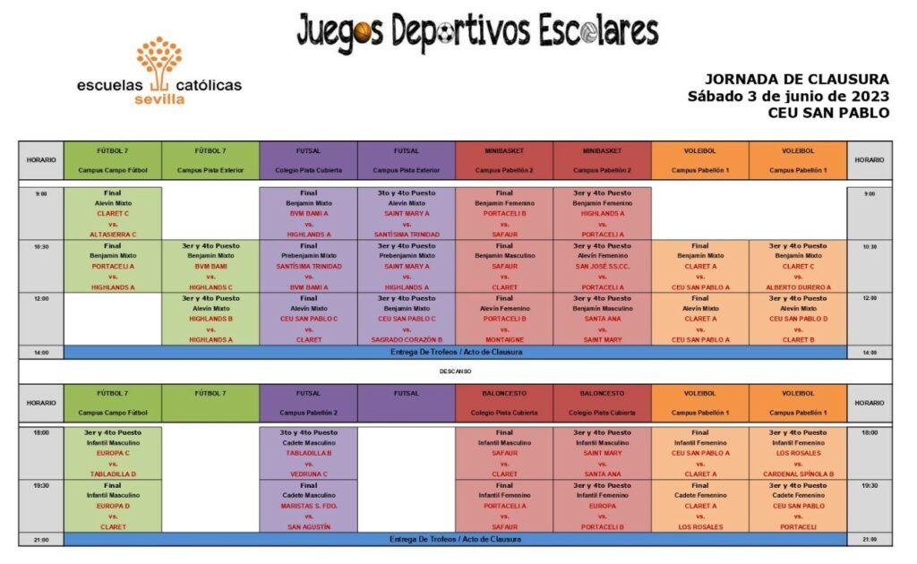 1 campus 4 &bull; CEU Andalucía acoge mañana sábado la final de los XXXII Juegos Deportivos Escolares 22/23
